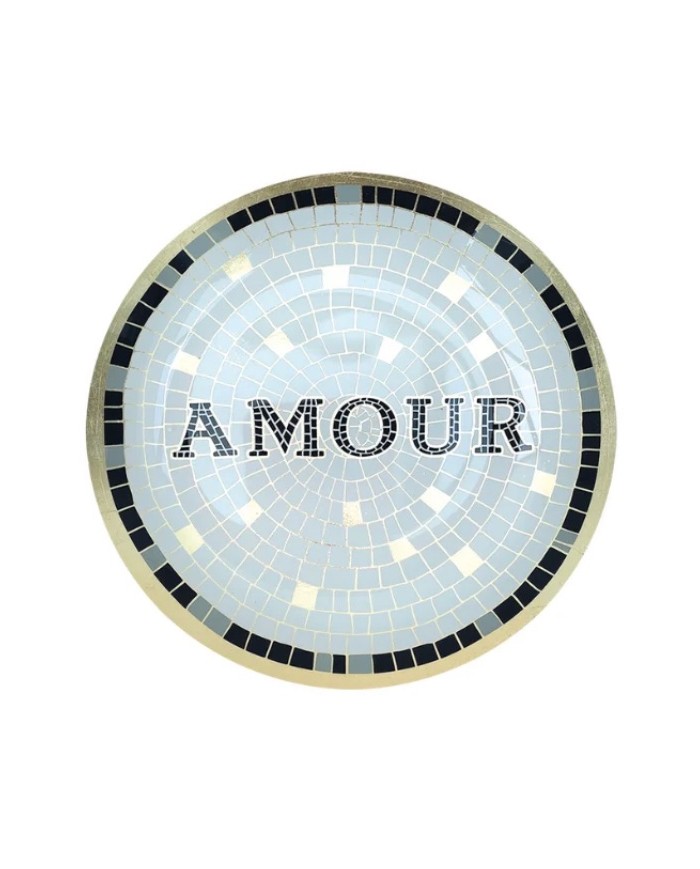 Vide poche rond Ex voto mosaique Amour