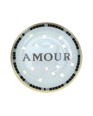 Vide poche rond Ex voto mosaique Amour