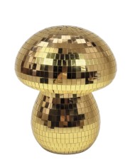 Lampe Champignon Disco LED doré