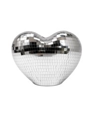 Lampe coeur Disco LED argenté
