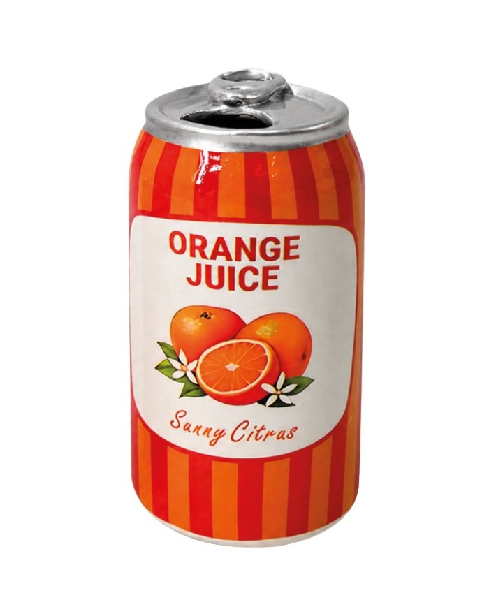 Vase soliflore Canette de jus d'orange