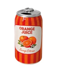 Vase soliflore Canette de jus d'orange