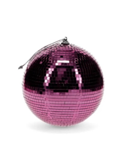 Boule à facettes rose 15cm marque rex