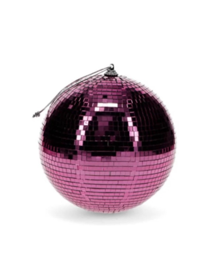 Boule à facettes rose 15cm marque rex