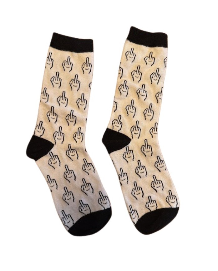 Chaussettes fuck blanc