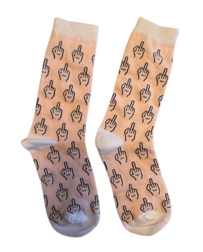 Chaussettes fuck rose