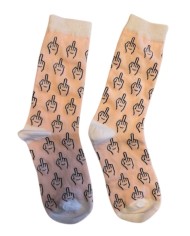 Chaussettes fuck rose