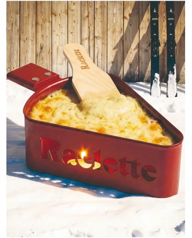 Raclette à la bougie DUO rouge