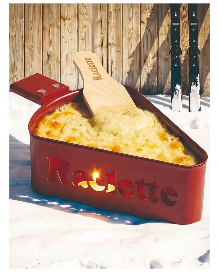 Raclette à la bougie DUO rouge