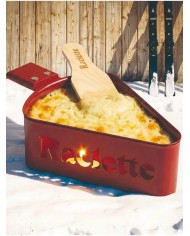 Raclette à la bougie DUO rouge