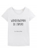 Tee-shirt col rond wonderwoman bio