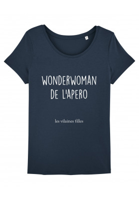 Tee-shirt col rond wonderwoman bio