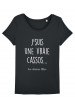 Tee-shirt col rond J'suis une vraie cassos bio