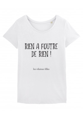 Tee-shirt col rond Rien à foutre de rien bio