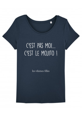 Tee-shirt col rond c'est pas moi c'est le mojito bio