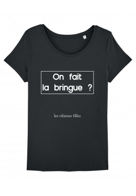 Tee-shirt col rond On fait la bringue bio