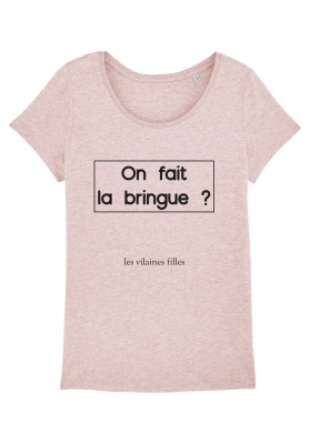 Tee-shirt col rond On fait la bringue bio
