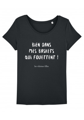 Tee-shirt col rond Bien dans mes baskets bio