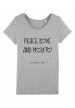 Tee-shirt col rond Peace love and mojito bio