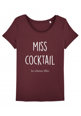 Tee-shirt col rond Miss cocktail bio