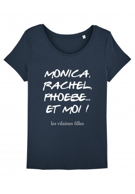 Tee-shirt col rond Monica, Rachel, phoebe bio