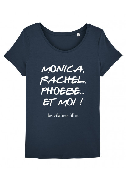 Tee-shirt col rond Monica, Rachel, phoebe bio