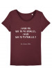 Tee-shirt col rond J'veux pas que tu m'emballes bio