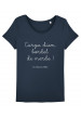 Tee-shirt col rond Carpe diem bordel de merde bio