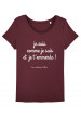Tee-shirt col rond Je suis comme je suis et je t'emmerde bio