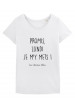 Tee-shirt col rond Promis lundi je m'y mets bio