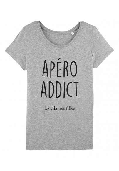 Tee-shirt col rond Apero addict bio