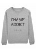 Tee-shirt col rond champ' addict bio