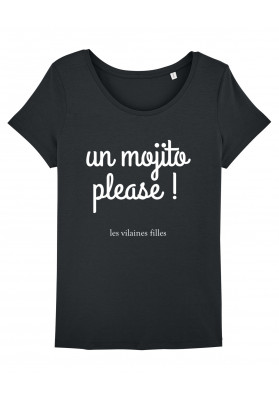 Tee-shirt col rond Un mojito please bio