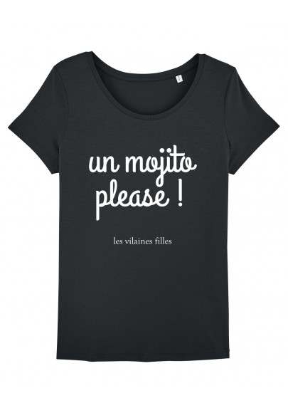 Tee-shirt col rond Un mojito please bio