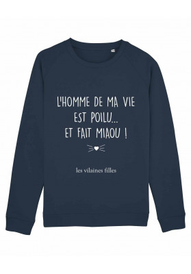 Sweat col rond L'homme de ma vie bio