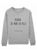 Sweat col rond Vilaine de mère en fille bio