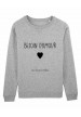 Sweat col rond Besoin d'amour bio