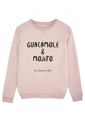 Sweat col rond Guacamole et mojito bio