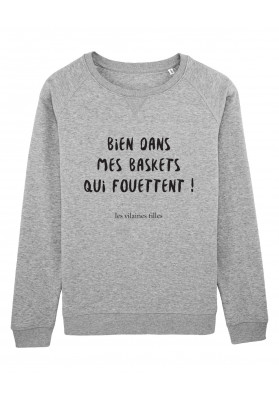 Sweat col rond Bien dans mes baskets bio