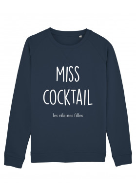 Sweat col rond Miss cocktail bio