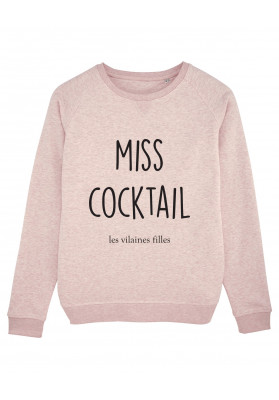 Sweat col rond Miss cocktail bio