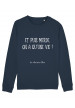 Sweat col rond Et puis merde bio