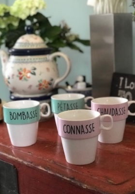 Lot de 4 tasses