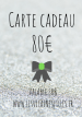 Carte cadeau de 80€
