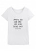 Tee-shirt col rond J'aimerais faire simple mais je fais toujours n'imp bio