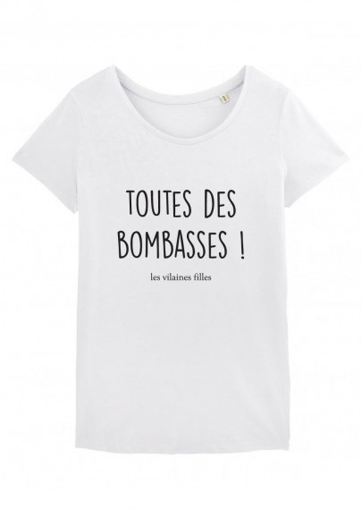 Tee-shirt col rond Toutes des bombasses bio