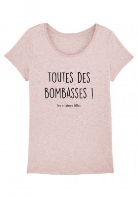 Tee-shirt col rond Toutes des bombasses bio