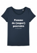 Tee-shirt col rond Femme de super pouvoirs bio