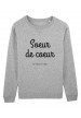Sweat Soeur de coeur bio marque les vilaines filles