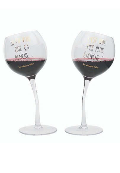 Coffret de 2 verres penchés